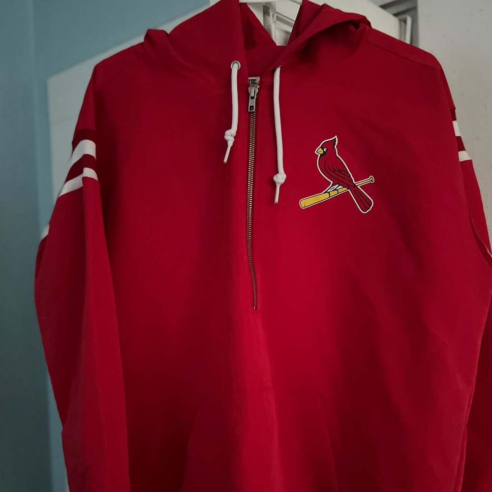STL Cardinals half zip pull over